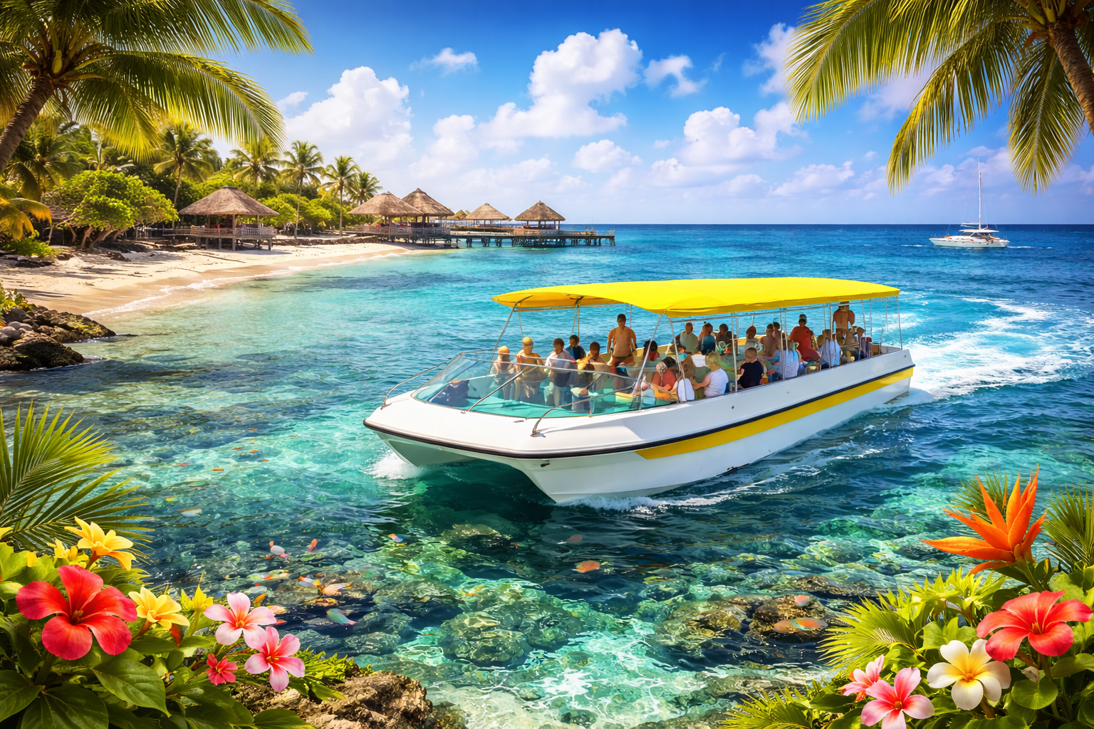 Glass Bottom Boat curacao Tour